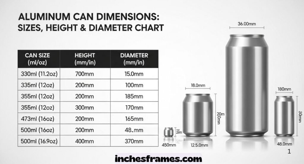 Aluminum Can Dimensions