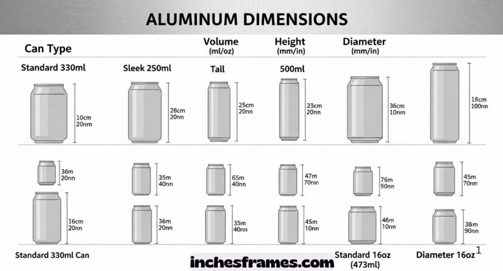 Aluminum Can Dimensions