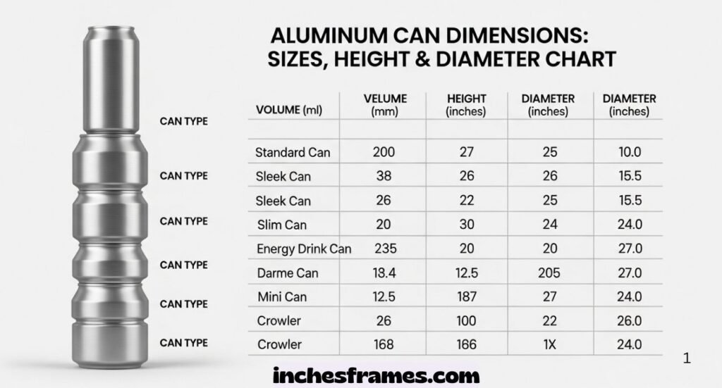 Aluminum Can Dimensions