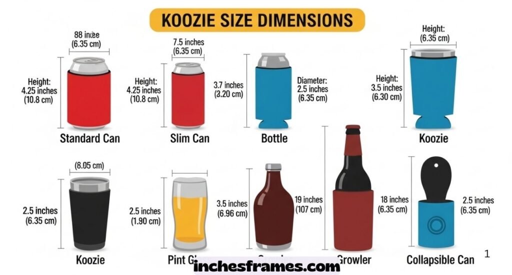 Can Koozie Size Dimensions