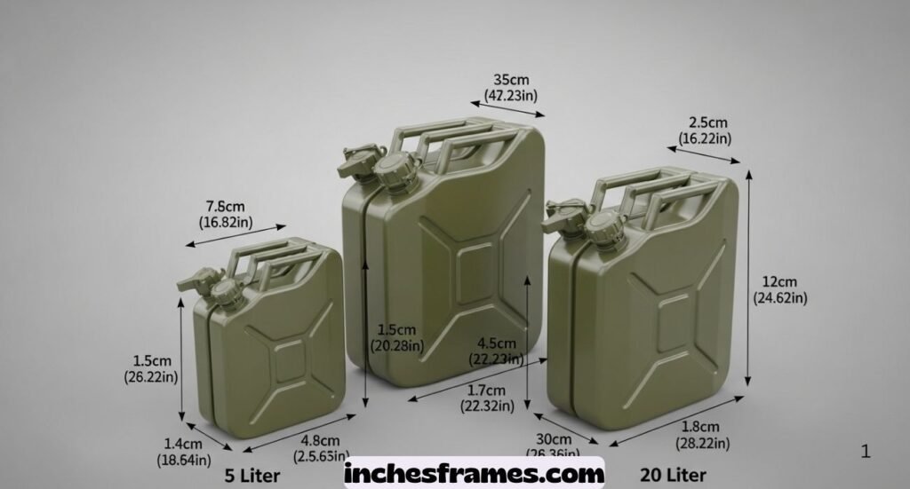 Jerry Can Sizes Dimensions