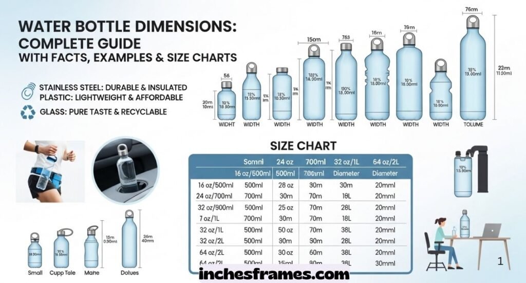 Water Bottle Dimensions