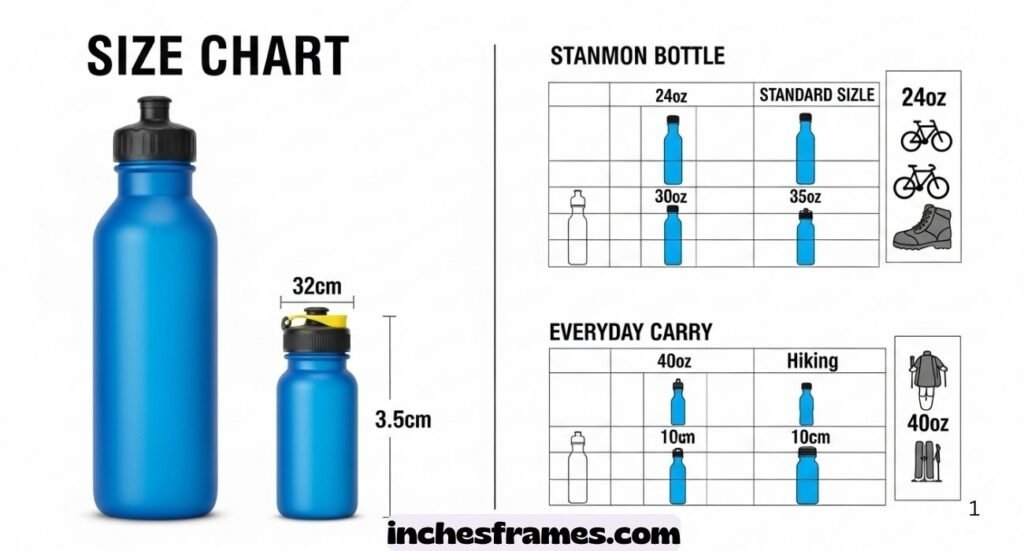 Water Bottle Dimensions