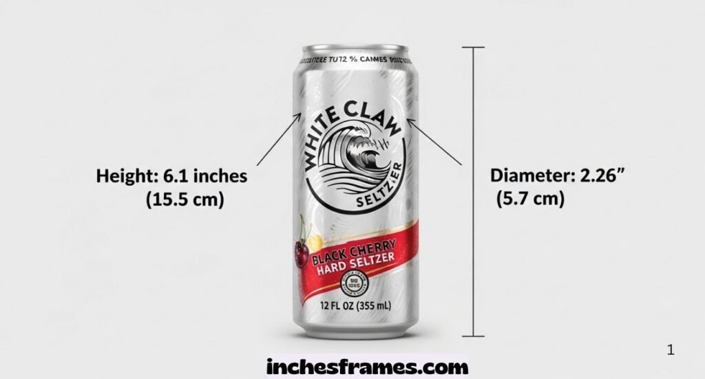 White Claw Can Size Dimensions: