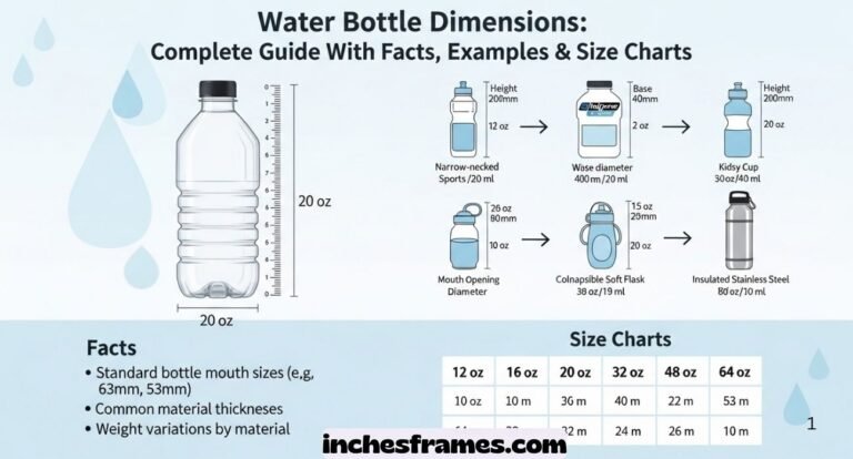 Water Bottle Dimensions