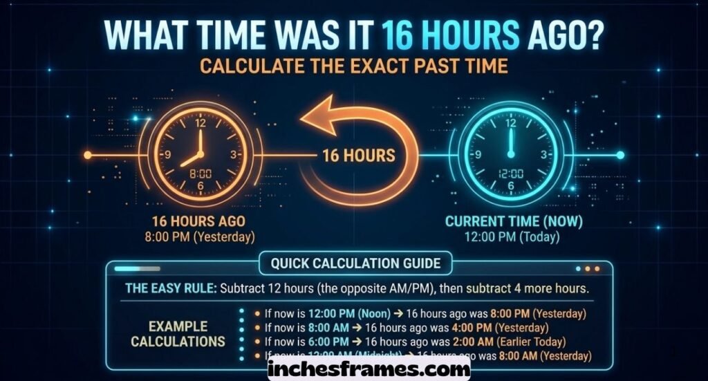 What Time Was It 16 Hours Ago